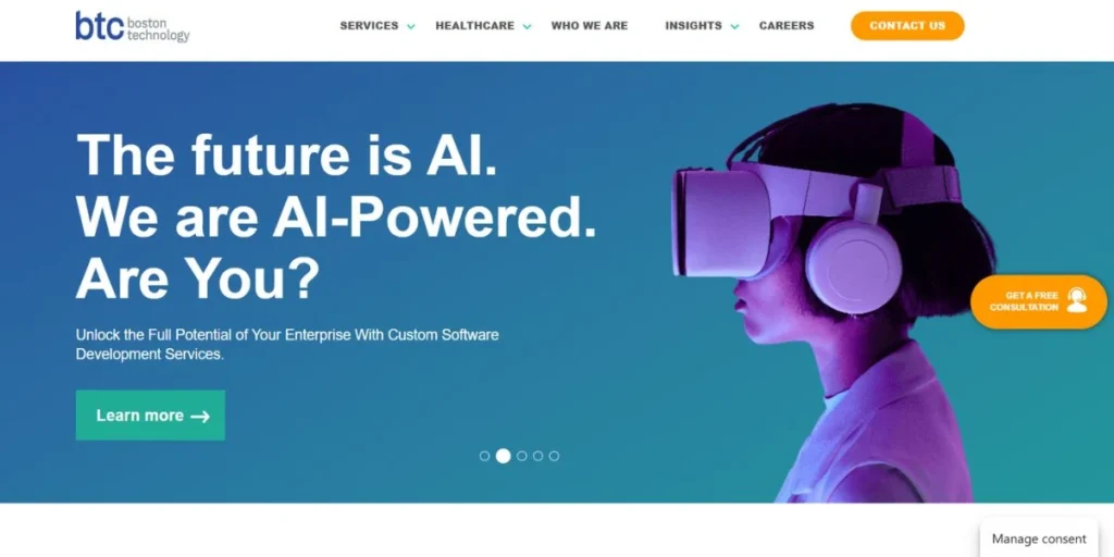 Boston Technology Corporation - Healthcare App Development Company