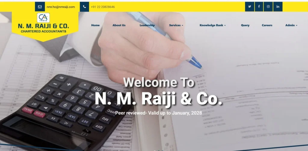 CA Firms in Mumbai - N.M. Raiji & Co.