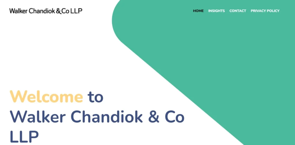 CA Firms in Mumbai - Walker Chandiok & Co. LLP