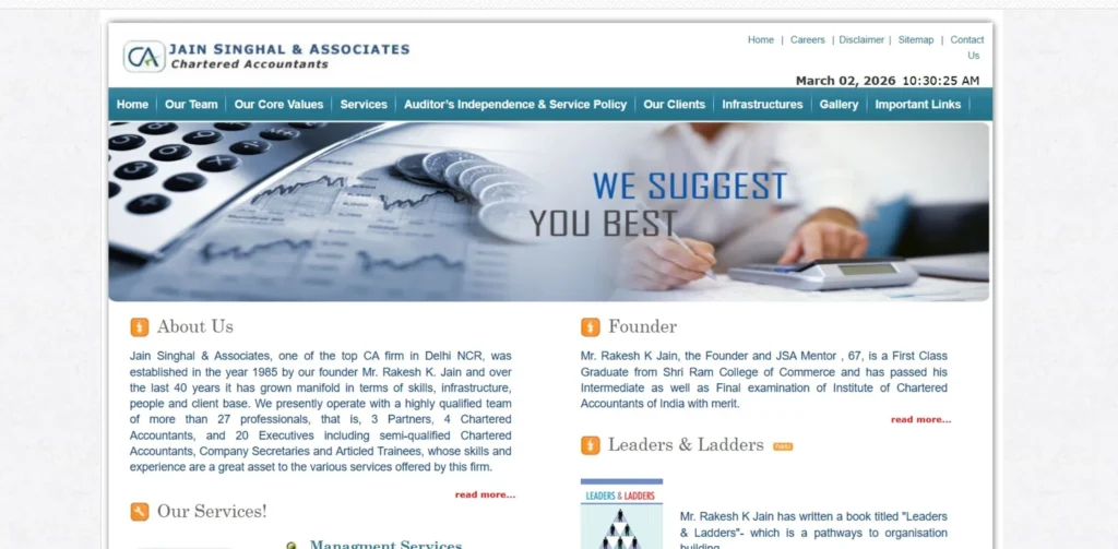 CA Firms in Noida - Jain Singhal & Associates