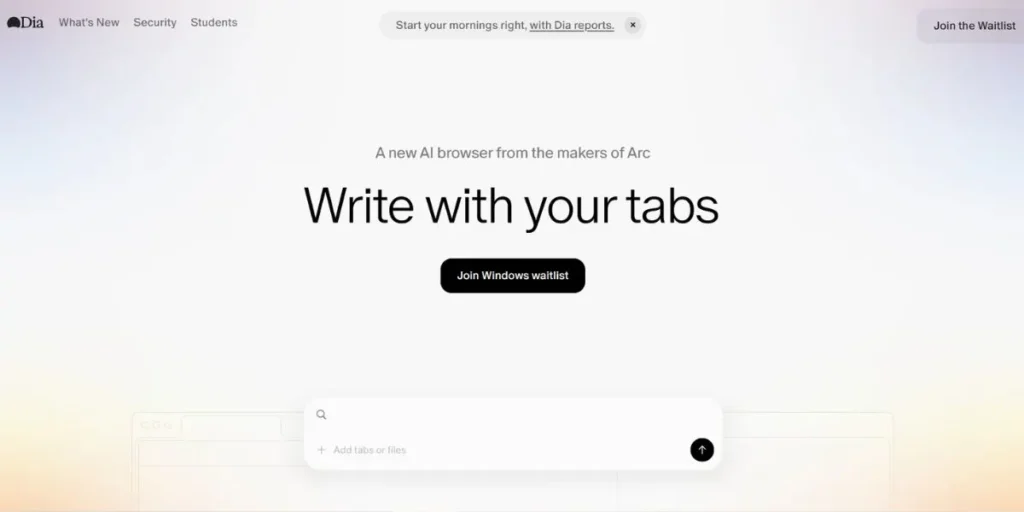 Dia Browser (by The Browser Company Atlassian) - Browsers with Their Own Copilot Counterpart